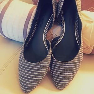 Audrey Brooke Striped Flats